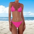 thumbnail image 2 of Women's New Sequin Bikini Triangle Multi Color Bikini Swimsuit,Size S, 2 of 4