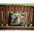 thumbnail image 2 of Yorkshire Terrier Spring Path Throw Pillow 14 in x 14 in, 2 of 4