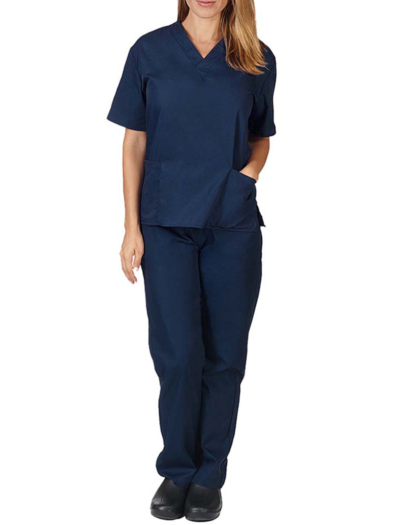 Men Scrub Set Doctor Surgery Suit Medical Work Short Sleeve Comfort Tops Pants Men Scrub Set Doctor Surgery Suit Medical Work Short Sleeve Comfort Tops Pants