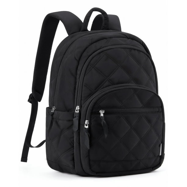 Mochila BAGSMART para portátil de viaje de 15,6 pulgadas, resistente al agua, negra