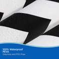 thumbnail image 4 of Kenney Medium Weight Decorative PEVA Shower Curtain Liner, 70" W x 72" H, Step Up Chevron, 4 of 5