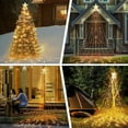 Outdoor Christmas String Decorations Lights，350 LED Fairy Light with 8
