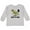 AC-Heather Grey, variant on Inktastic 3rd Birthday Dinosaur Skateboarding Boys Long Sleeve Toddler T-Shirt