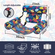 Pool Floats Adult 2 Packs Fabric Heavy Duty Inflatable Pool Chair Hammock, Blow Up Floaties for Adults, Hawaii Flower Floats for Pool Floating, Party Summer Toys Water Beach Lake Fun