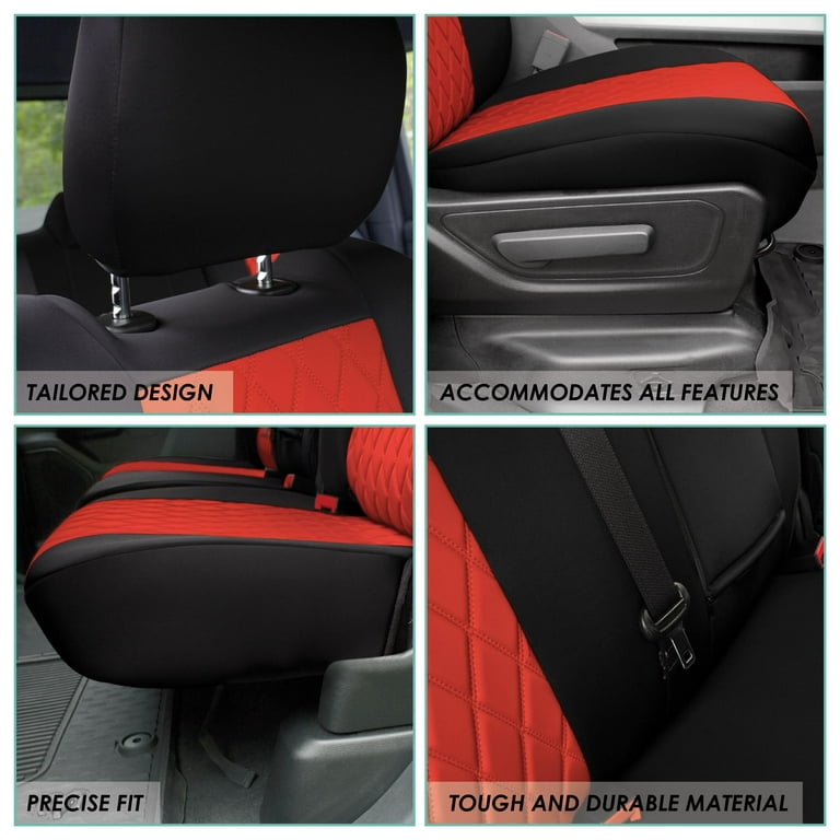 TLH Custom Fit Seat Covers for 2022-2024 Dodge RAM 1500, Seat Covers Full  Set, Waterproof Car Seat Covers, Red Neoprene Seat Covers, Tailor-made Car Seat  Covers for RAM Trucks 