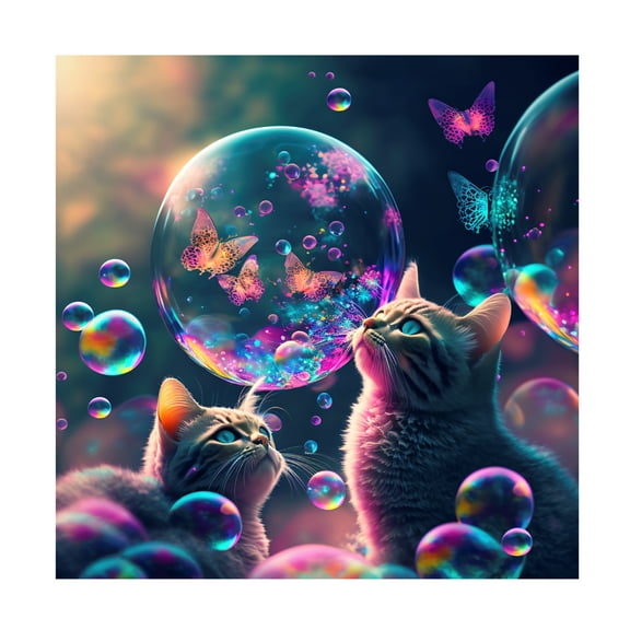 Canvas Wall Art - Ray Heere 'Mystical Morning 25' Wall Art for Living Room, Bedroom, or Office Décor by Trademark Fine Art - 14 x 14 Inches