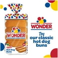 thumbnail image 6 of Wonder Bread Classic Extra Soft White Bread Hamburger Buns, 20 oz, 12 Ct, Shelf-Stable, 6 of 16