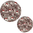 thumbnail image 7 of SKYSONIC Zebra Santa Hat Pot Holders Trivets, 2 Pcs Heat Resistant Trivets,Funny Christmas Cotton Thread Weave Mats for Hot Pads Pans Pot Bowl Teapot for Kitchen Decor, 7 of 7