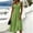 Green-B, variant on Elegant Women Wrap V Neck Sleeveless Midi Dress, High Waist Side Split Flowy A Line Dress, Solid Color Casual Sundress for Party Daily Vacation Female Green-B XL(XL)