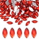 thumbnail image 1 of Paquete de 100 Strass en Forma de Ojo de Caballo, Pegatinas de Strass Acrílico de Respaldo Plano de 15x7mm para Manualidades DIY/Joyería [Rojo], 1 of 6