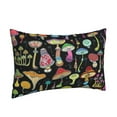 thumbnail image 2 of Naloa Bright Mushrooms Pillowcase, Throw Pillowcase, Wrinkle-Free, Stain-Resistant with Hidden Zipper for Bedroom Sofa - 16"x24", 2 of 9