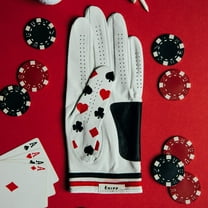 Texas Hole'em Poker Golf Glove | Premium Cabretta Leather & Supportive Palm Pad