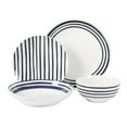 thumbnail image 4 of Gibson Home Seaboard Decorated White and Blue Porcelain Plates and Bowls Dinnerware Set, 4 of 6