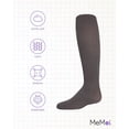 thumbnail image 6 of MeMoi Textured Toes Ribbed Tights - Girls - Female, A (14-16), Heather Gray, 6 of 12