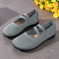 thumbnail image 4 of Plus Size Wide Width Shallow Cut Women's Office Work Casual Shoes Comfortable Daily Wear Spring Summer Green 8.5, 4 of 9