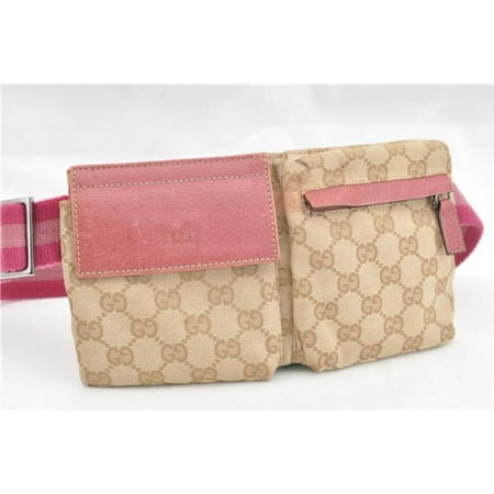 Gucci - Pink Monogram Bum Bag Fanny Pack 866354 - 0