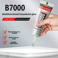 thumbnail image 2 of 110ml B7000 Rhinestones Glue for Crafts, Clear B-7000 Super Jewelry Glue Transparent Industrial Adhesive for Fabric Phone Repair Jewelery Making Crystal Gem Tac Art Stone Wood Glass, 2 of 8