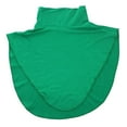 thumbnail image 2 of lionlar Femme Dame Musulmane Faux Col Montant en Modal Col Roulé Haut Demi-Blouse Décontracté Vert, 2 of 9