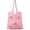 Deep Pink, variant on Crochet Tote Bag for Women Coquette Bow Knit Beach Bag, Preppy Woven Mesh Handbag, Lightweight Summer Vacation Shoulder Bag