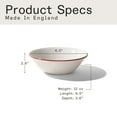thumbnail image 4 of Made In Cookware - Side Bowls - Set of 4 (White w/ Red Rim) - Made in England, 4 of 4