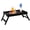 Black, variant on Bed Tray Table for Eating with Folding Legs, Bamboo Breakfast Table in Bed for Eating on Couch, Bed, Laptop Computer Tray(1 Pack Bamboo, Medium)
