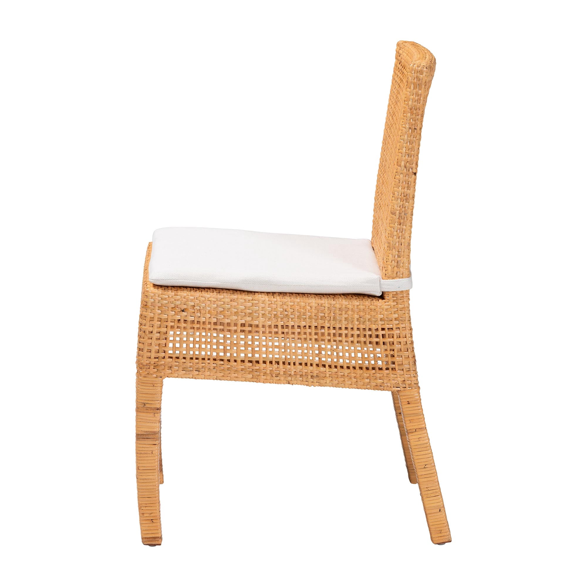 bali & pari Morris Boho Dining Chair, Light Honey
