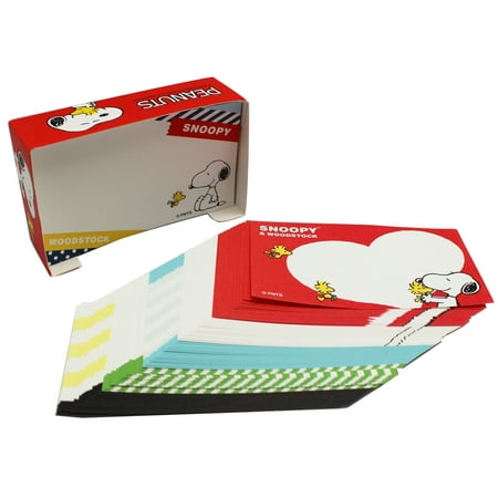 Snoopy and the Gang Assorted Design Memo Card Collection (Non-Sticky)