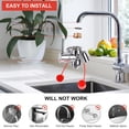 thumbnail image 3 of Faucet-Mounted Eye-Wash Station Kit - Emergency Eyewash Station OSHA Approved Sink Faucet Attachment First Aid Eye Flush Kit, 3 of 6