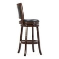 thumbnail image 5 of Boraam Bristol Bar Height Swivel Wood Kitchen Bar Stool - Cappuccino Finish, 5 of 6