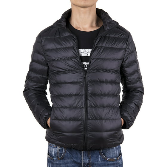 Lelinta - LELINTA Men's Packable Down Jacket Weatherproof Winter Coat ...