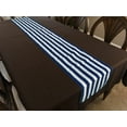 thumbnail image 3 of Cotton Print Table Runner 1 Inch Wide Stripes Navy, 3 of 4