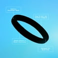 thumbnail image 4 of Gimme Beauty Seamless Braid End Hair Ties for Medium Hair, Soft Stretch Material, Black, 25 Count, 4 of 8