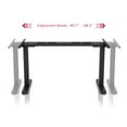 thumbnail image 6 of Cubespace Electric Standing Desk Frame Dual Motor Height Adjustable Sit Stand Desk Base Motorized Stand Up Desk Leg with 4 Memory Positions & Touch Screen Control Panel, Black Frame Only, 6 of 6