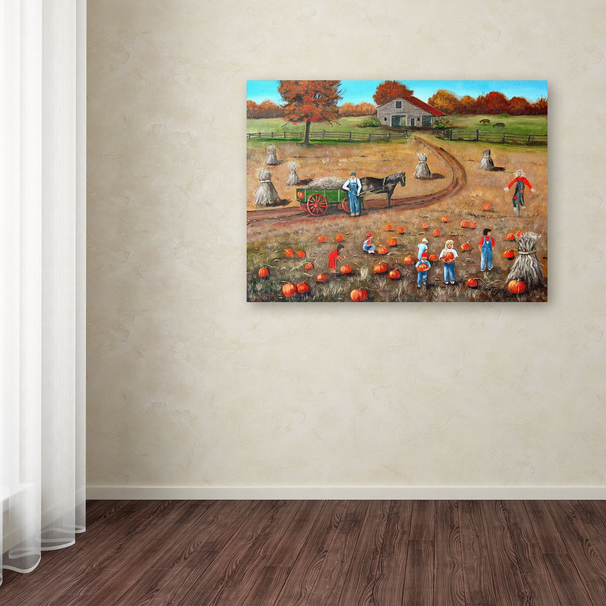 Trademark Fine Art 'The Pumpkin Patch' Canvas Art by Arie Reinhardt Taylor