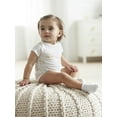 thumbnail image 3 of Gerber Baby Neutral White Terry Bootie Wiggle Proof Socks, 4-Pack, Sizes Newborn - 0/6 Months, 3 of 7