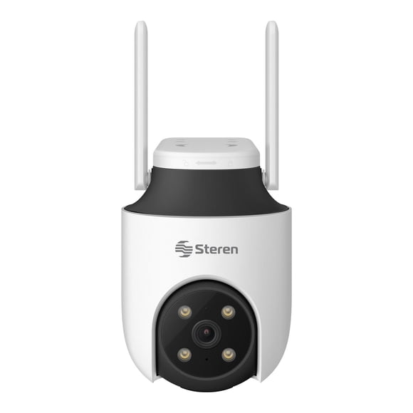 STEREN Cámara de seguridad Wi-Fi* 6 / Ethernet 8 Mpx robotizada con seguidor de movimiento para exte