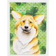 thumbnail image 1 of Carolines Treasures CK1397CHF Corgi Shamrocks Flag Canvas - House Size, 1 of 4