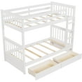 thumbnail image 6 of Twin-Over-Twin Bunk Bed with Ladders and Two Storage Drawers, 6 of 8