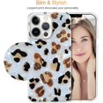 thumbnail image 3 of Compatible with iPhone 13 Pro Case for Women Girls, Leopard Cheetah Design Cute Soft Silicone Protective Phone Case for iPhone 13 Pro 6.1",Leopard, 3 of 7