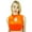 Orange, variant on Phagun Stitched Designer Open Back Padded Saree Blouse Wedding Party Wear Crop Top