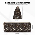 thumbnail image 4 of Naloa Pirate Skulls Print Leather Pencil Case - Portable Big Capacity Pencil Pouch Organizer Bag Stationery Bag for Work & Office Pencil Pen Case, 4 of 5