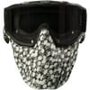 JT Airsoft Skull Goggles, Black/White