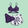 thumbnail image 5 of Itsame Swimsuits for Womens Sets, Printed 1 Piece Swimsuits Purple, 5 of 7