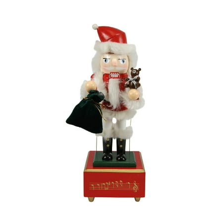 12 Decorative Wooden Animated And Musical Christmas Nutcracker Santa Walmart Canada