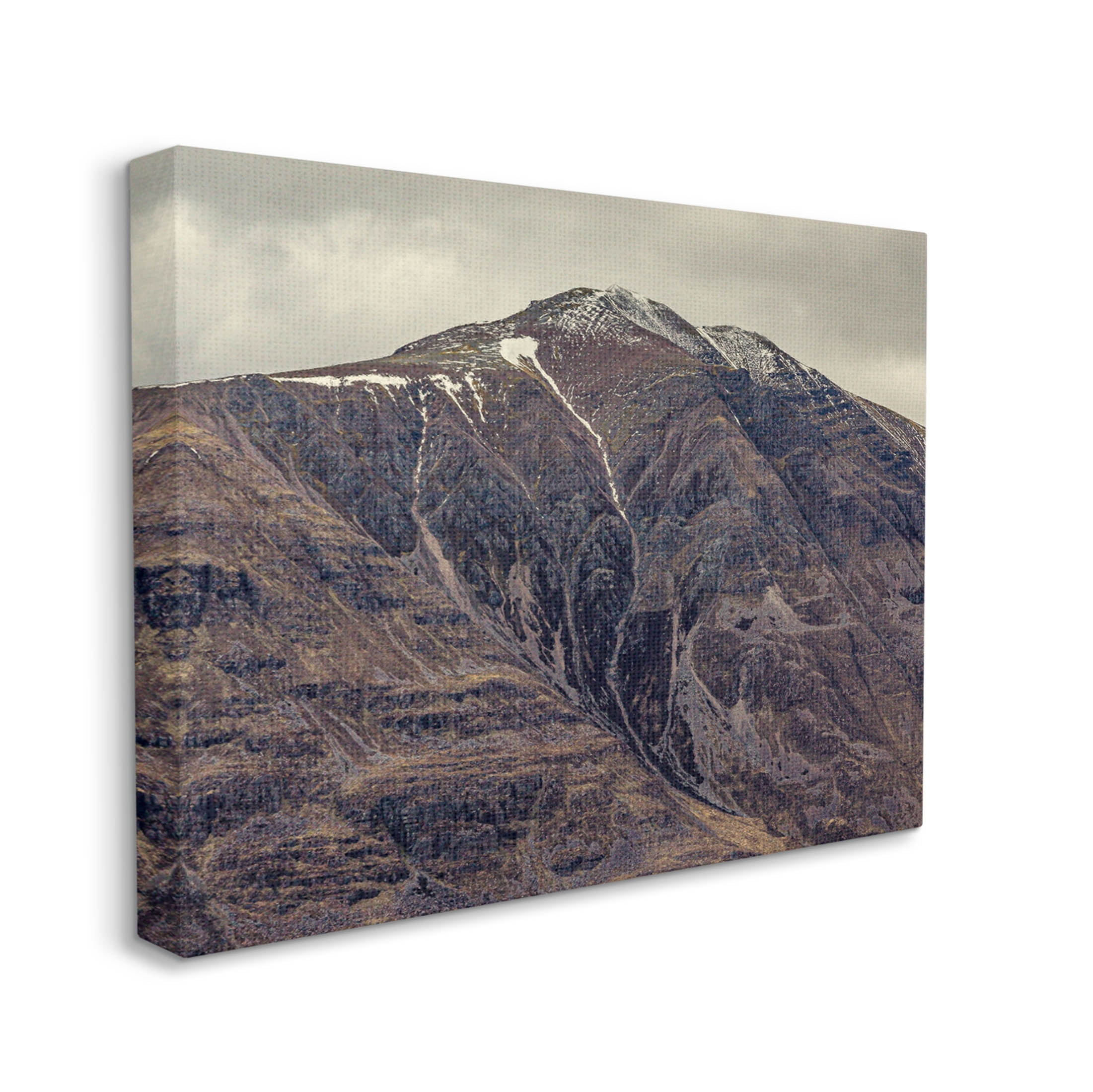 Stupell Industries Cloudy Mountain Peak Slope Photograph Gallery Wrapped Canvas Print Wall Art, Design by Lil' Rue