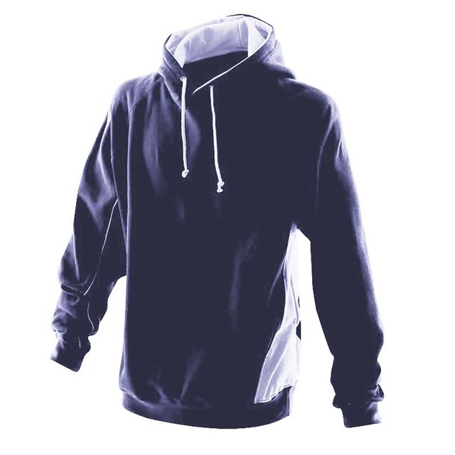 Finden & Hales - Sudadera con capucha Modelo Pull Over hombre caballero - Gym/Correr/Deporte (Azul marino/ Blanco) Finden & Hales UTRW422_navywhite