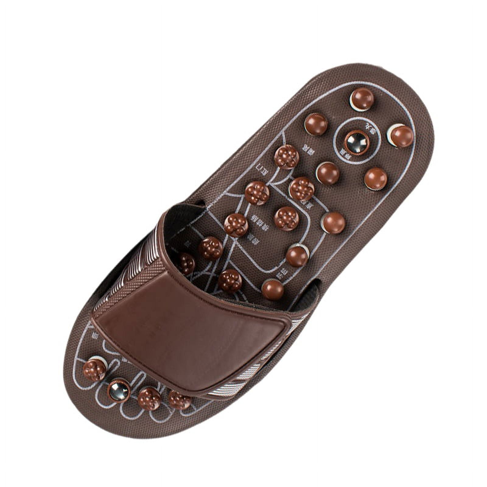 2 Pairs Acupressure Foot Massager Massage Slippers Shoes Reflexology Sandals Relief Plantar Fasciitis Arthritis,M & XL