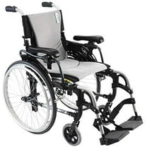 Karman Healthcare S-Ergo 305 16" Seat Width, Ultra Lightweight Ergonomic Wheelchair, Quick Release Wheels - 29 lbs in Pearl Silver