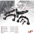thumbnail image 2 of A-Premium 6Pcs Suspension Kit, Front Upper Lower Control Arm with Ball Joint, Outer Tie Rod End, Compatible with Toyota 4Runner 2003-2009 FJ Cruiser 2007-2009 Lexus GX470 2003-2009, 2 of 9