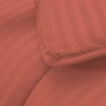 thumbnail image 4 of D.N.G. BEDDINGS 800 Thread Count 1 Piece Comforter, 100% Egyptian Cotton Cover, Damask Stripe, Full/Queen Size, Brick Red Color, 4 of 6